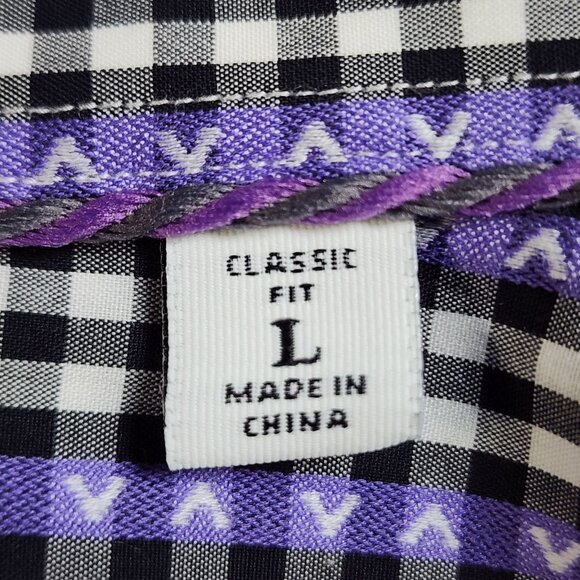 Robert Graham Mens Classic Fit Checkered Long Sleeve Shirt Large - Picture 5 of 13